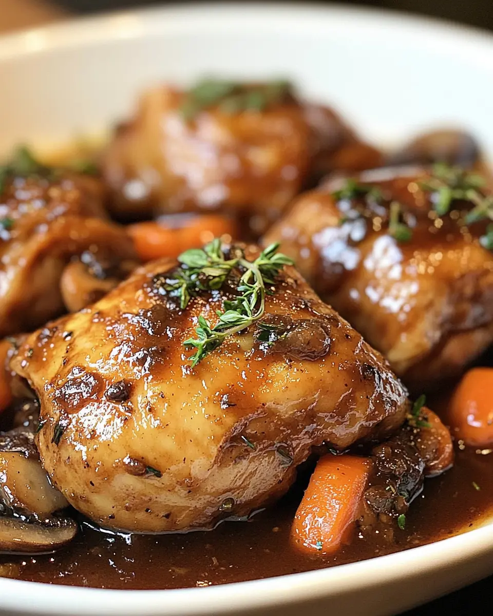 ZARTES ROTWEIN-HUHN REZEPT First Image First Image