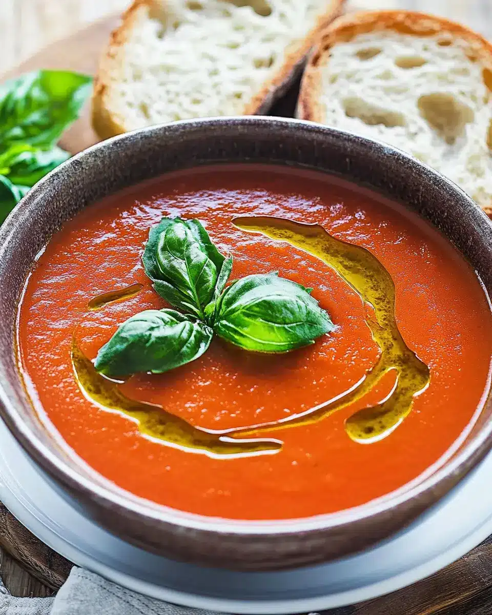 Schnelle Tomatensuppe First Image First Image