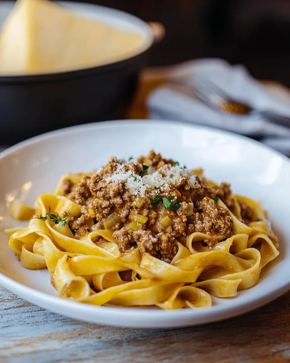 Weiße Bolognese – Italienischer Klassiker ohne Tomaten! First Image First Image