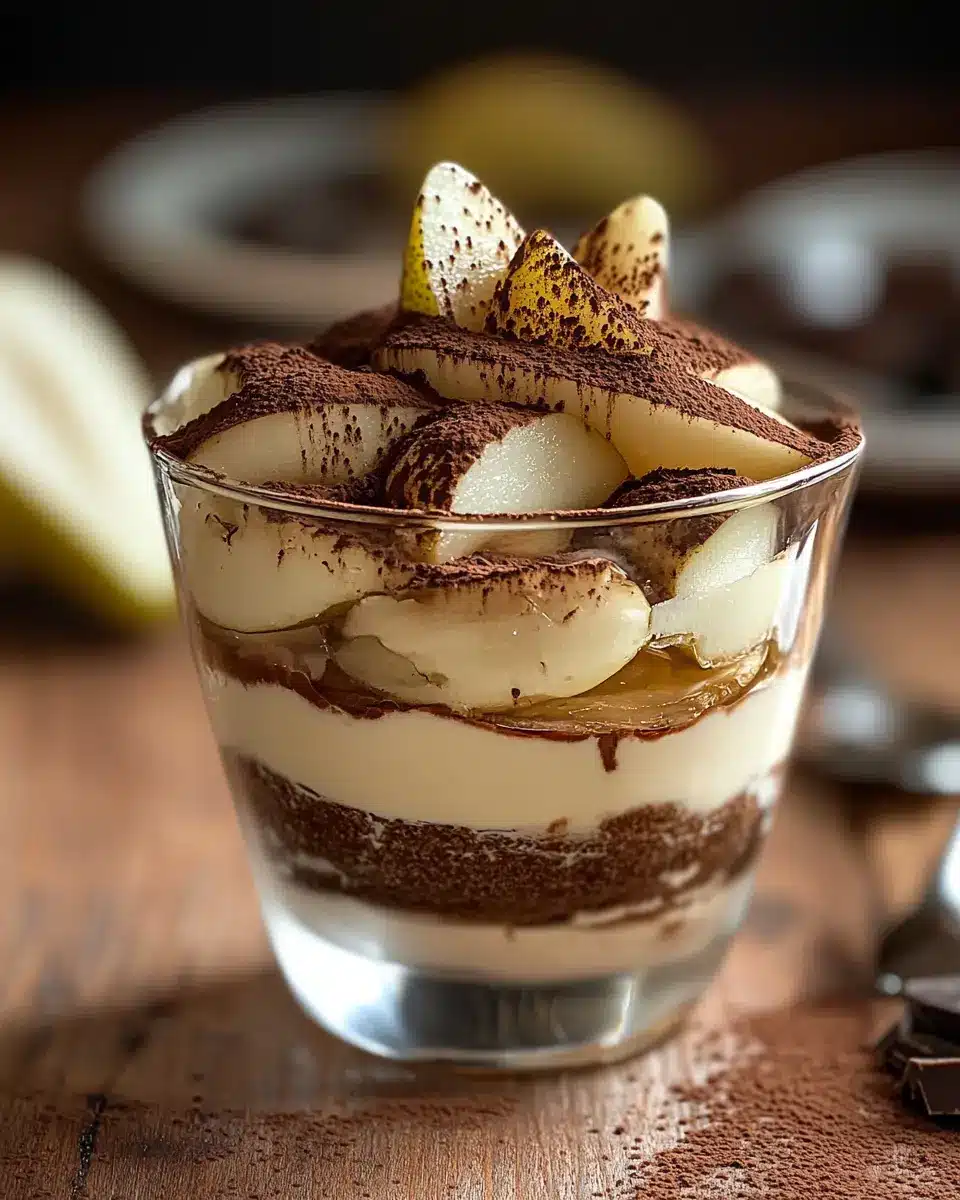 Tiramisu mit Schokolade und Birnen First Image First Image