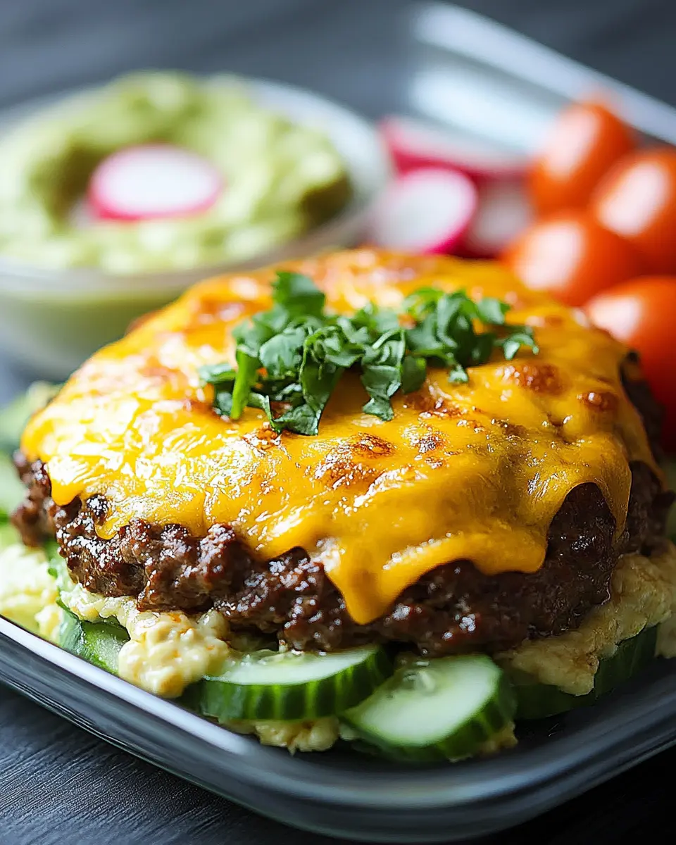 Low-Carb Cheeseburger – Ein Genuss ohne Reue First Image First Image