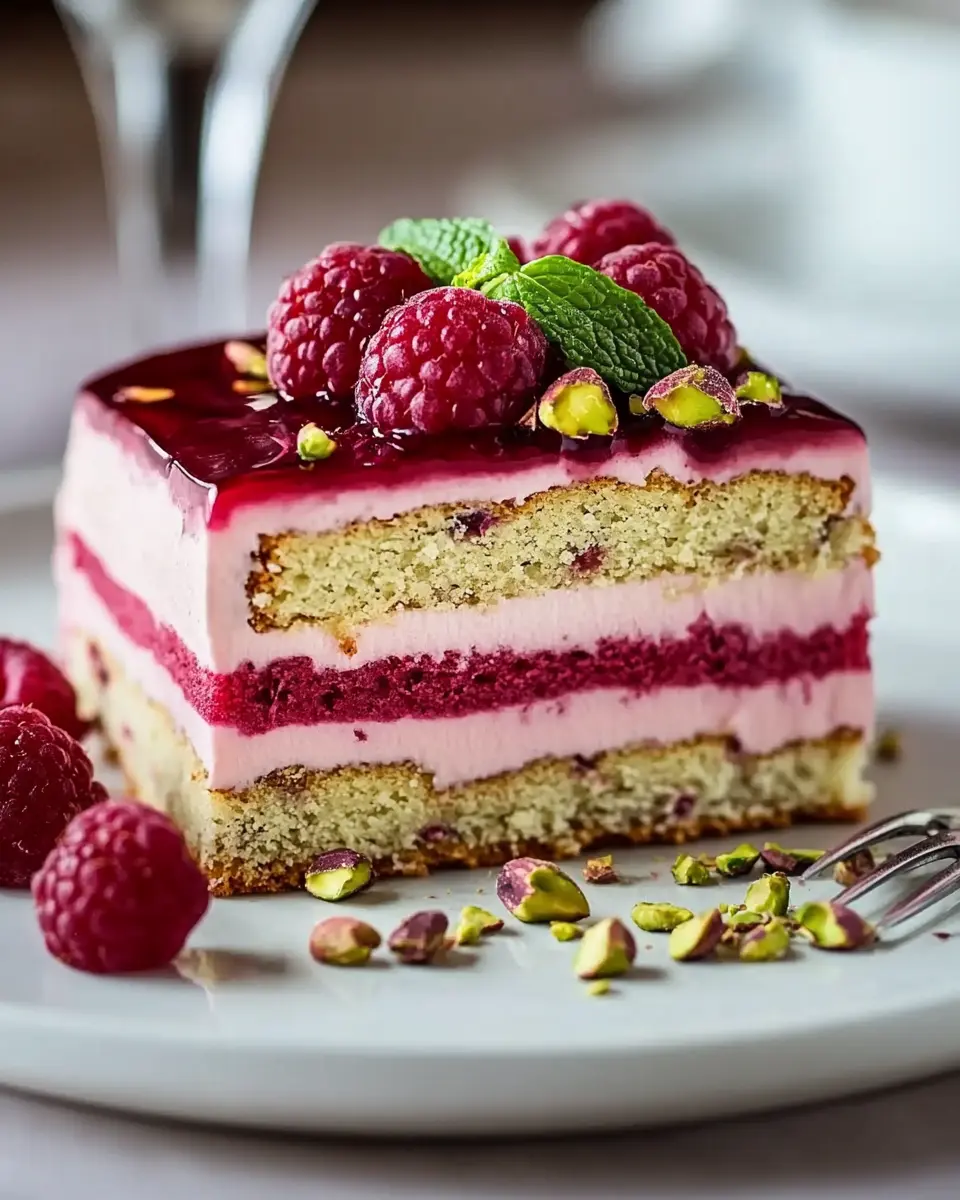 Himbeer Pistazien Torte – das perfekte Zusammenspiel aus Frucht und Nuss First Image First Image