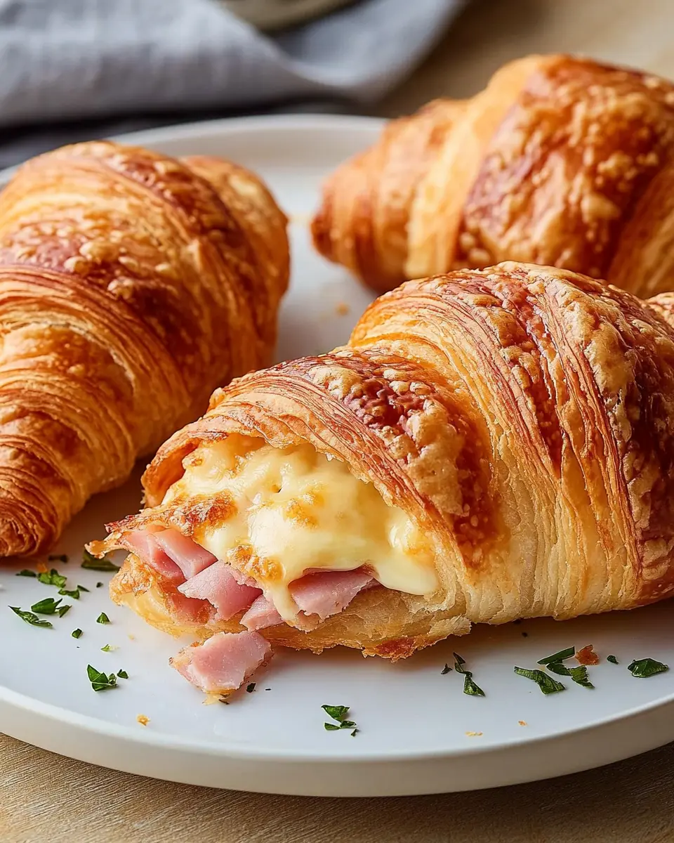 Schinken-Käse-Croissants First Image First Image