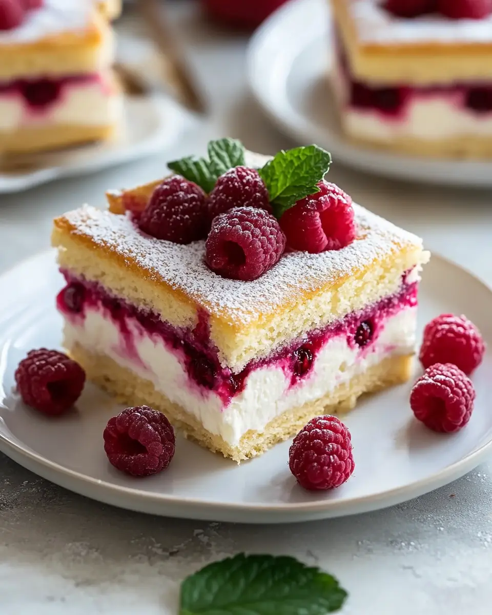 Butterkekskuchen mit Himbeeren – 1 genialer Sommerhit First Image First Image