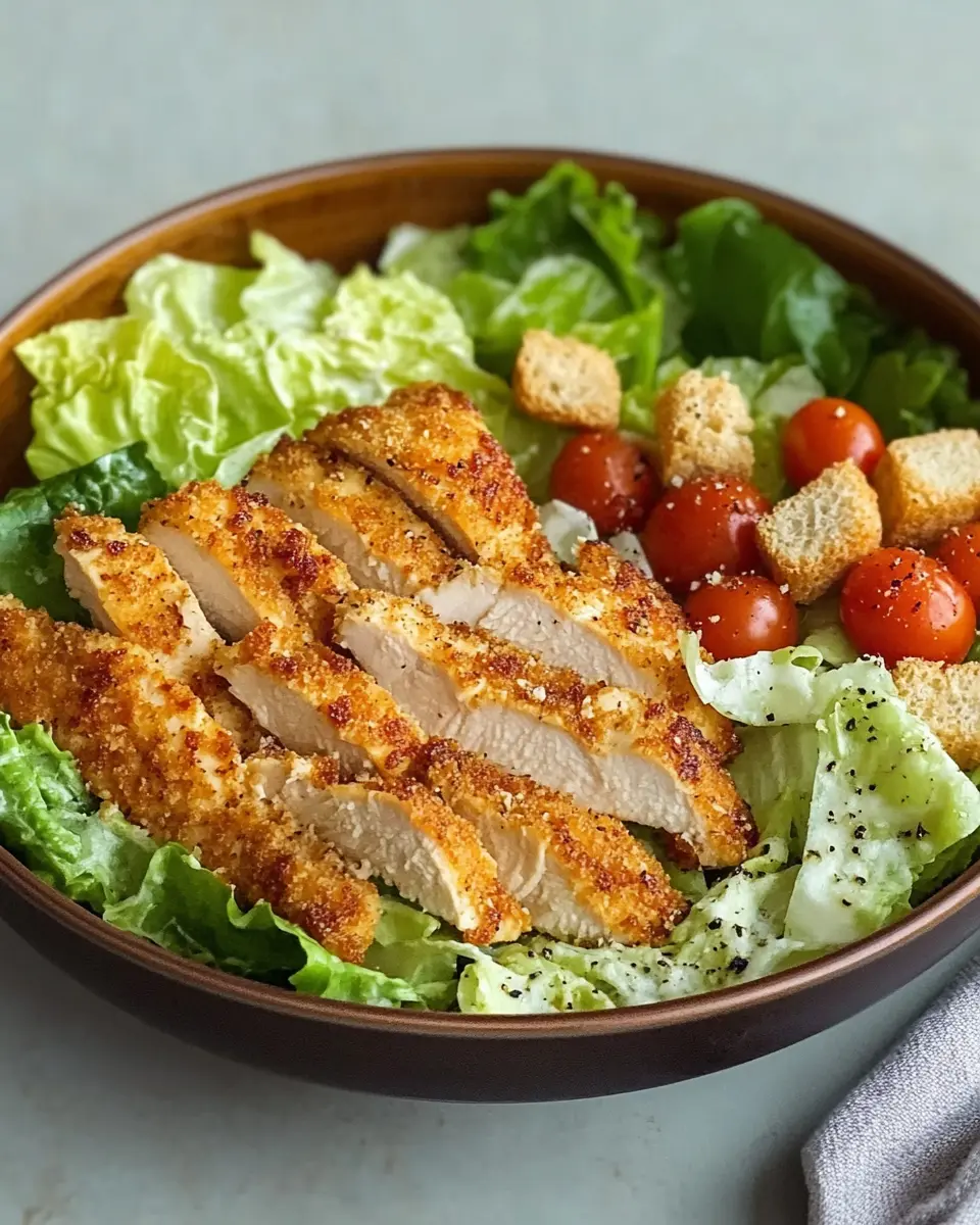 Caesar Hähnchen Bowl – Knuspriger Genuss in 30 Min First Image First Image