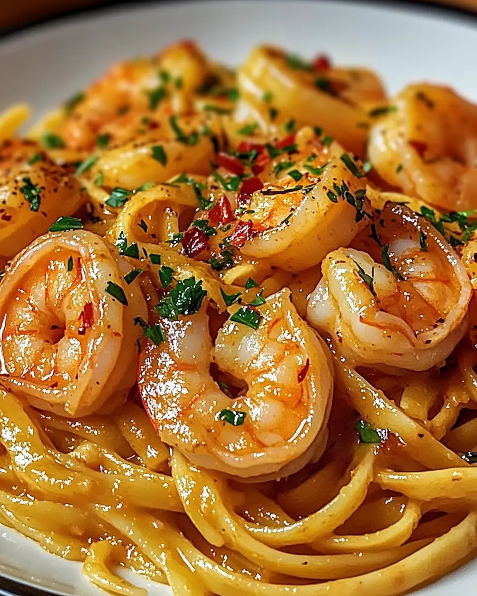 Scharfe Garnelenpasta First Image First Image