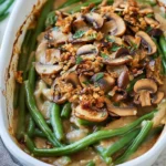 Grüner Bohnenauflauf mit Champignons | vegan, einfach First Image First Image
