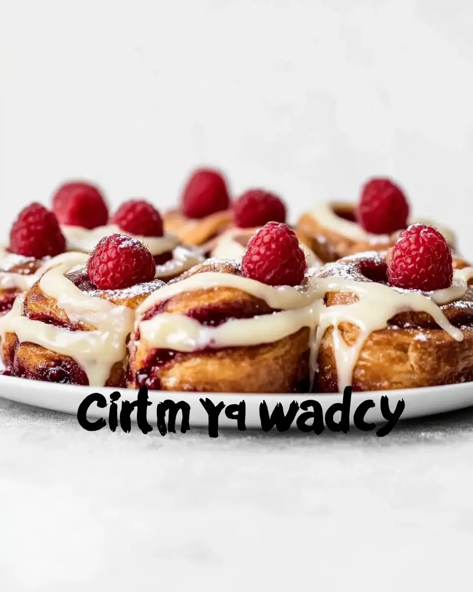 Raspberry cinnamon ROLLS First Image First Image