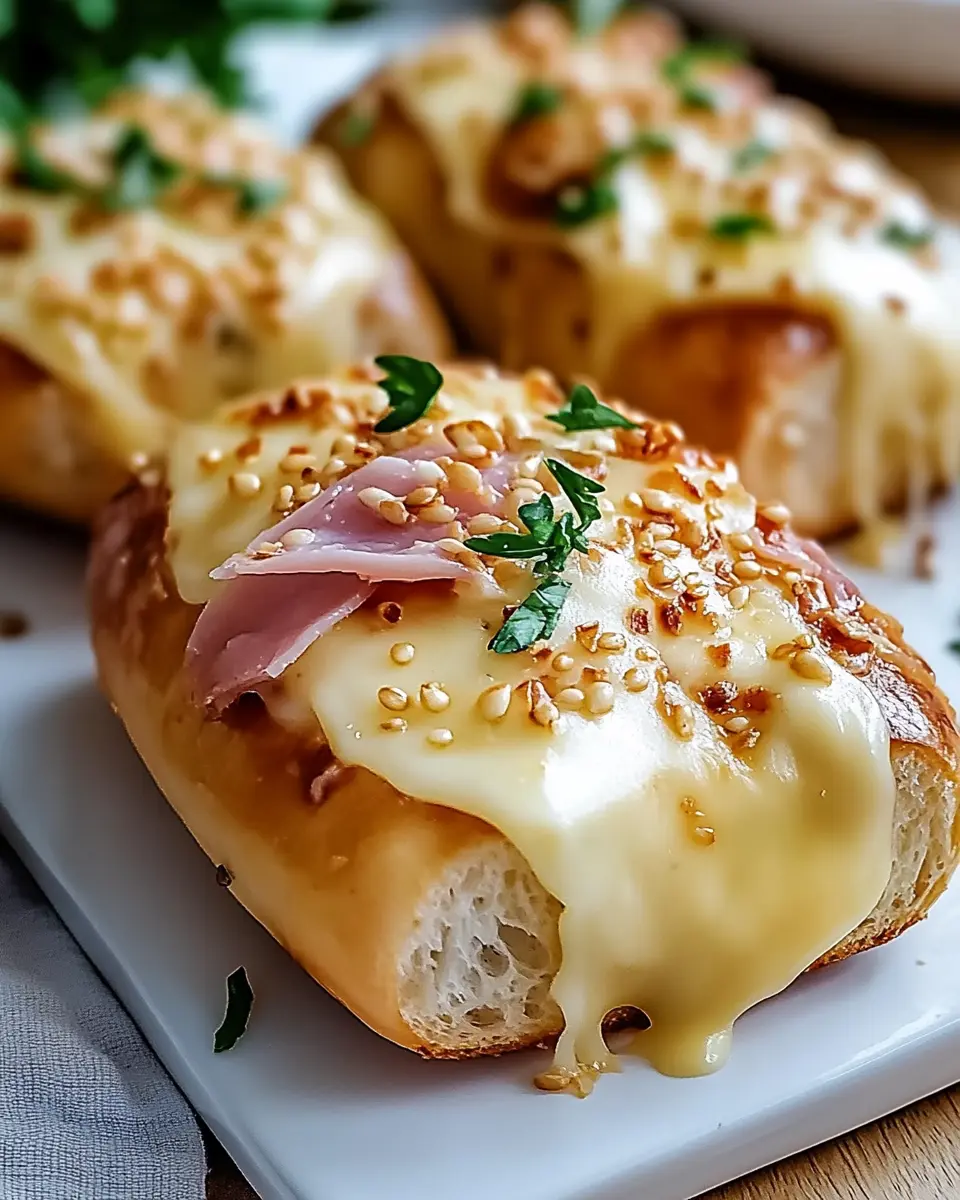 Handbrot mit Schinken und Käse – Perfekter Snack für Zuhause First Image First Image