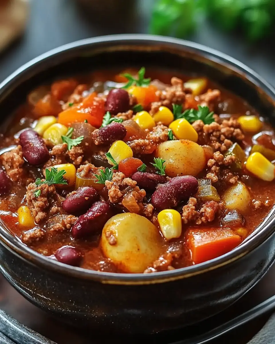Cowboy Eintopf mit Hackfleisch – Top Rezept in 7 Schritten First Image First Image