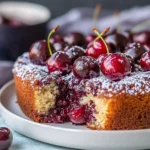 Ameisenkuchen mit Kirschen – Saftiger Blechkuchen mit Schokostreuseln First Image First Image