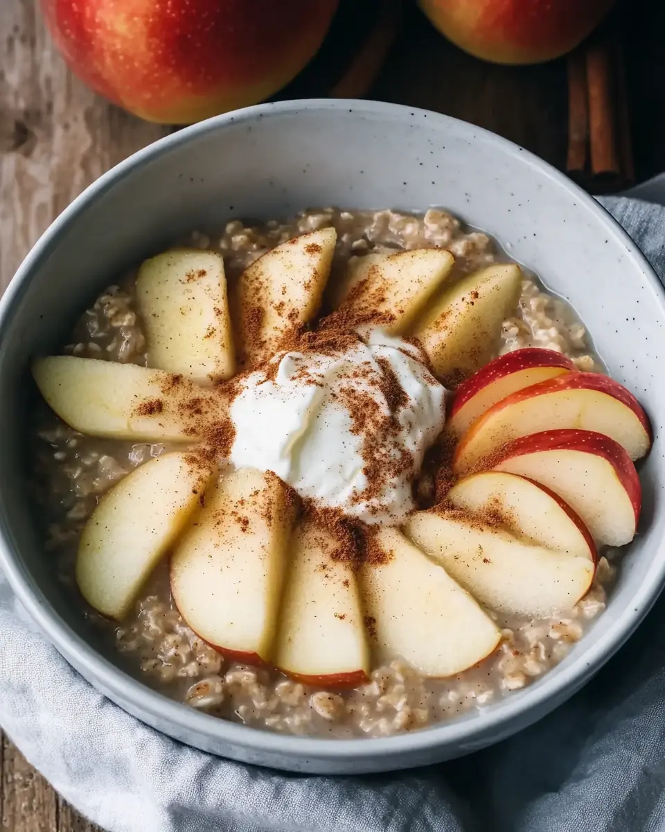 Apfel und Zimt Porridge – Genial einfach & gesund First Image First Image