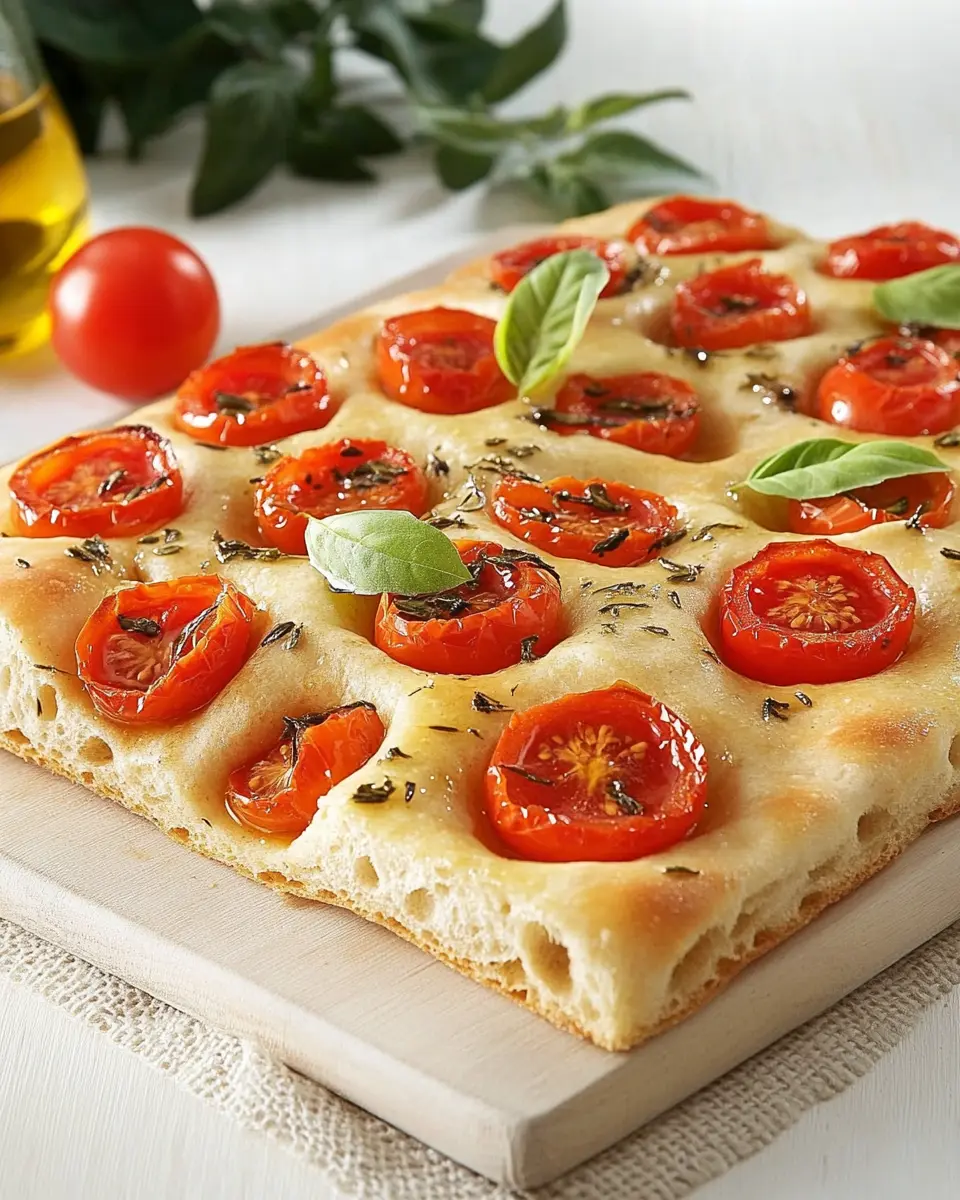 Focaccia mit Tomaten First Image First Image