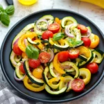 Zucchini-Salat – bunt, gesund und schnell First Image First Image