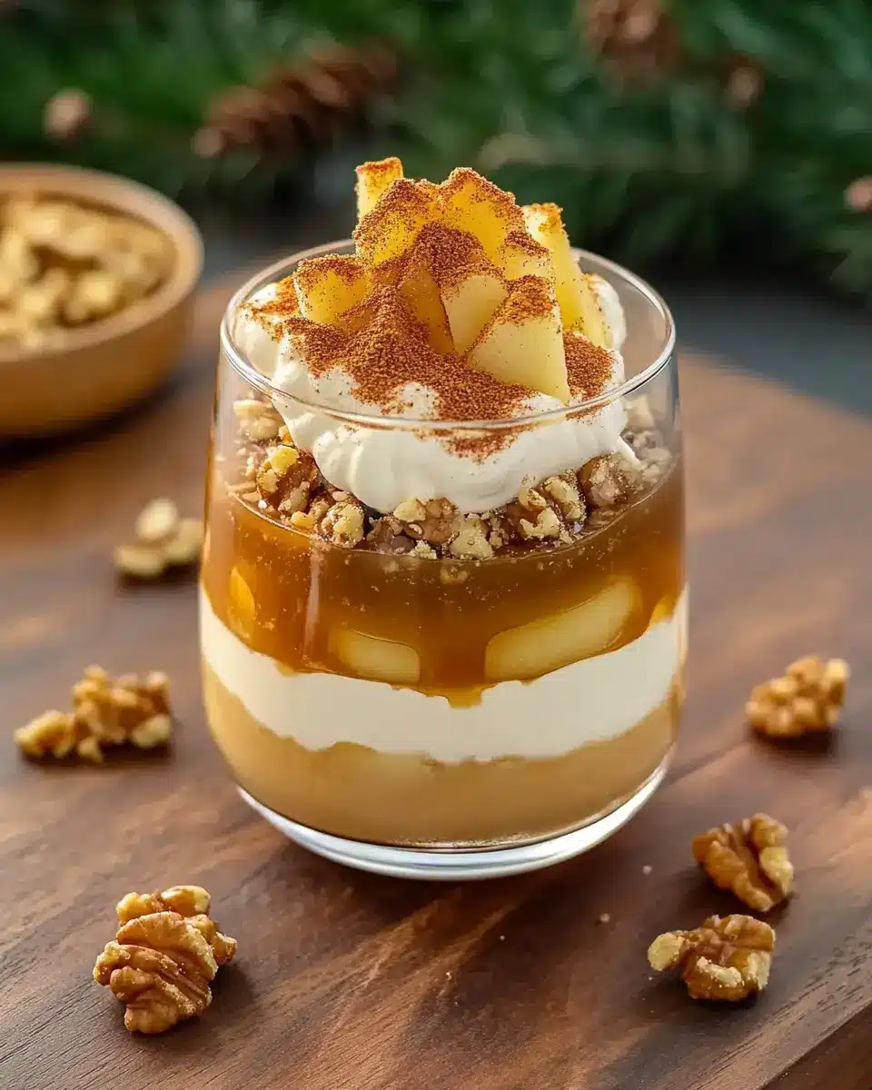 Bratapfel Dessert im Glas First Image First Image