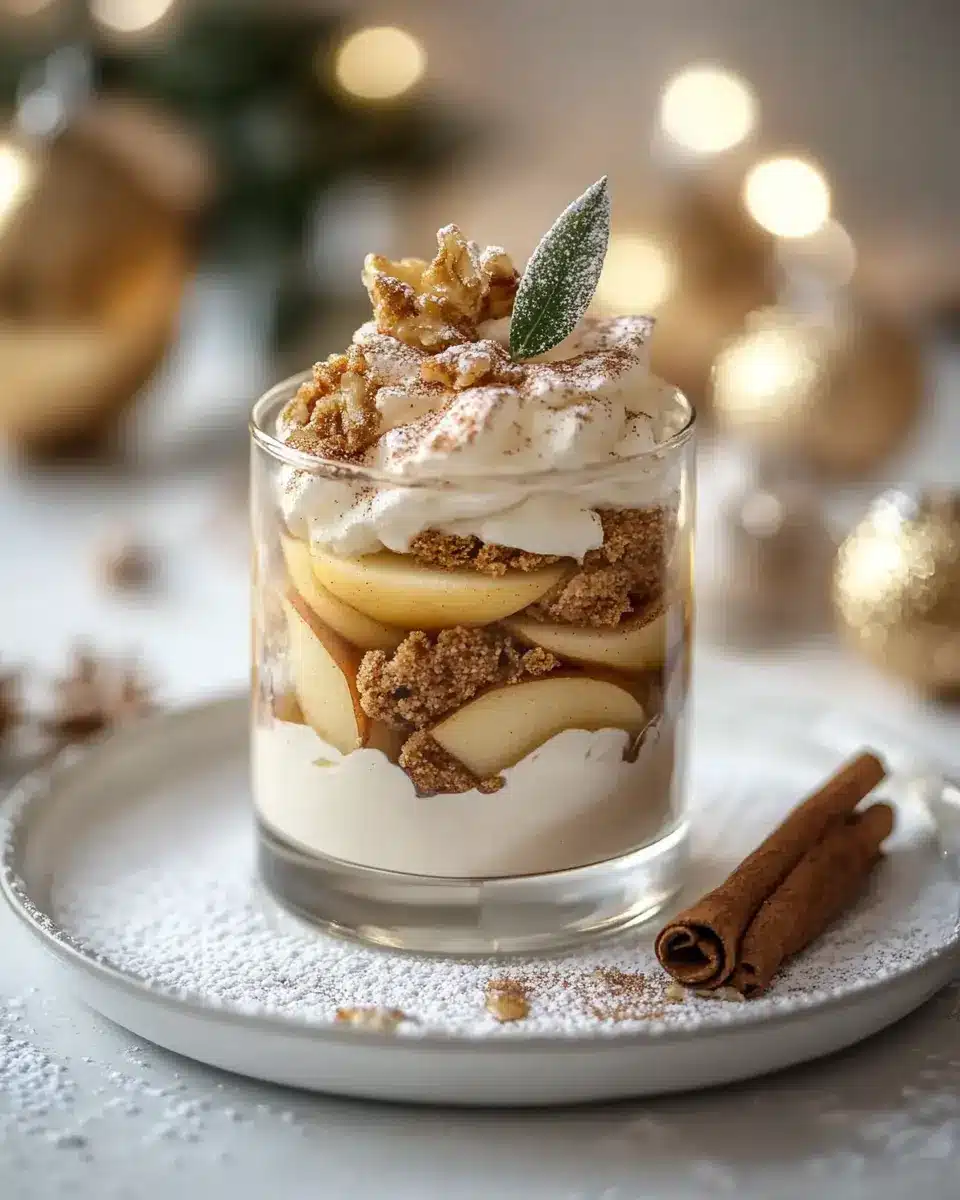Spekulatius Bratapfel Dessert im Glas – Das perfekte Winterdessert First Image First Image
