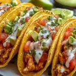Knusprige Hähnchen-Tacos gebacken First Image First Image
