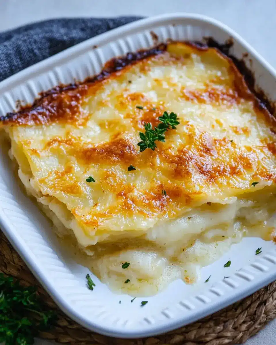 Kartoffelgratin aus der Heißluftfritteuse First Image First Image