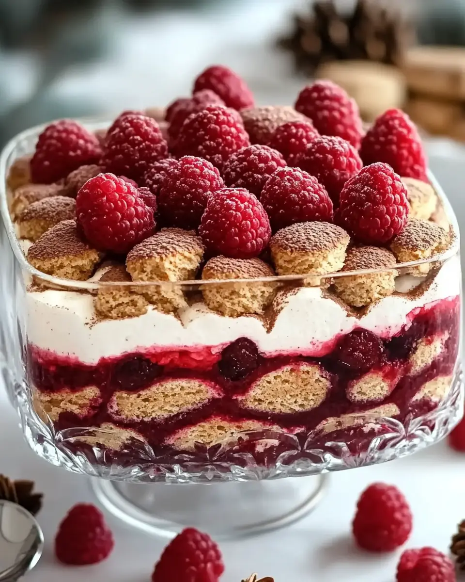 Himbeer Spekulatius Tiramisu: Das perfekte Weihnachtsdessert First Image First Image