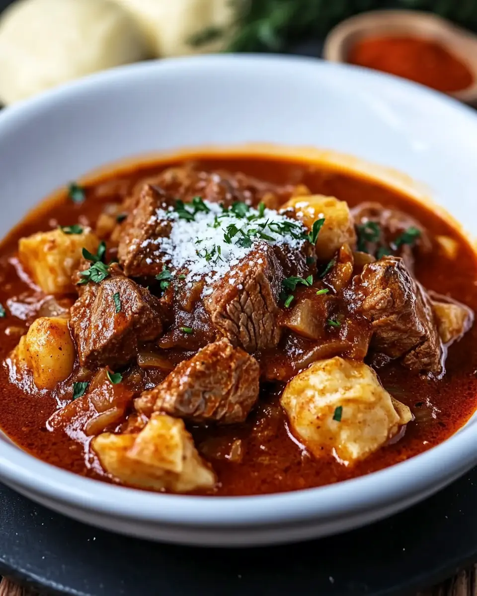 Szegediner Gulasch ganz einfach zubereitet First Image