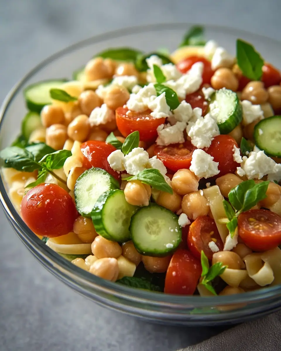 Kichererbsen Salat mit Gurke und Tomaten – Frisch, leicht & gesund First Image