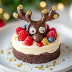 Rentier-Dessert zu Weihnachten First Image First Image