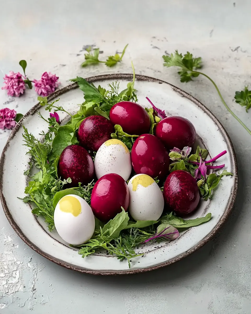 Rote Rüben Eier: Indulgent Easter Treat with Flavorful Dip 5