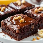 Erdnussmus Bananen Brownies First Image First Image
