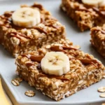 Erdnussbutter Banane Haferflockenriegel – Beste 5-Minuten-Snack First Image First Image