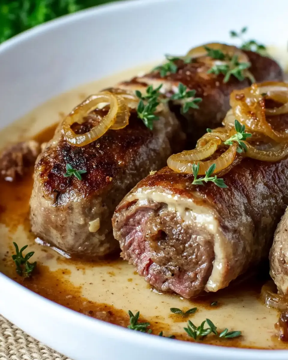 Hackfleischrouladen – Bestes Rezept mit Zwiebel-Sahne-Sauce First Image
