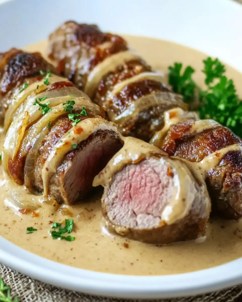 Hackfleischrouladen Rezept: Bestes Gericht mit Zwiebel-Sahne-Sauce 5 hifqgjzls8puwyeo9pr1