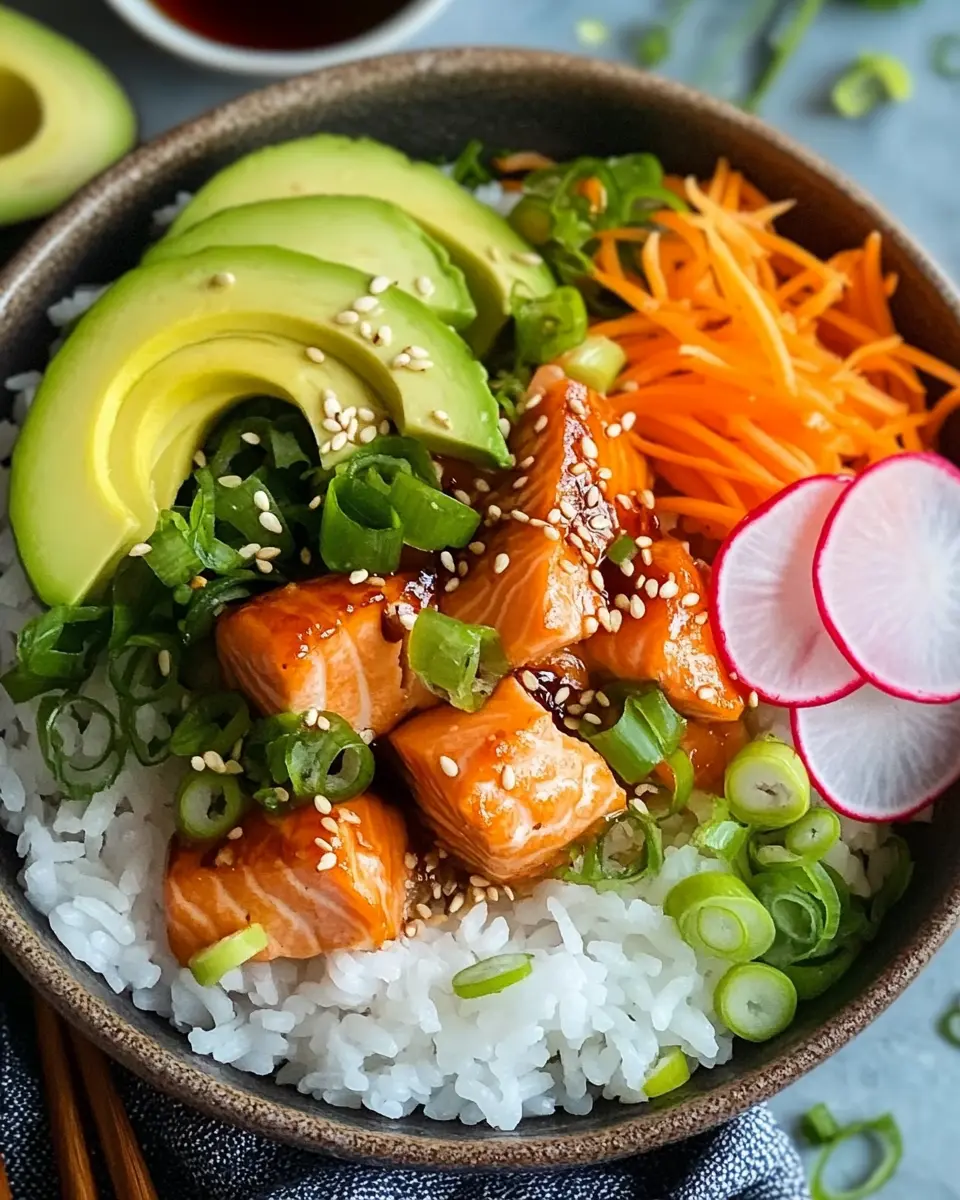 Einfaches Rezept für eine aromatische Lachs Reis Bowl – Besser als Fast Food! 5