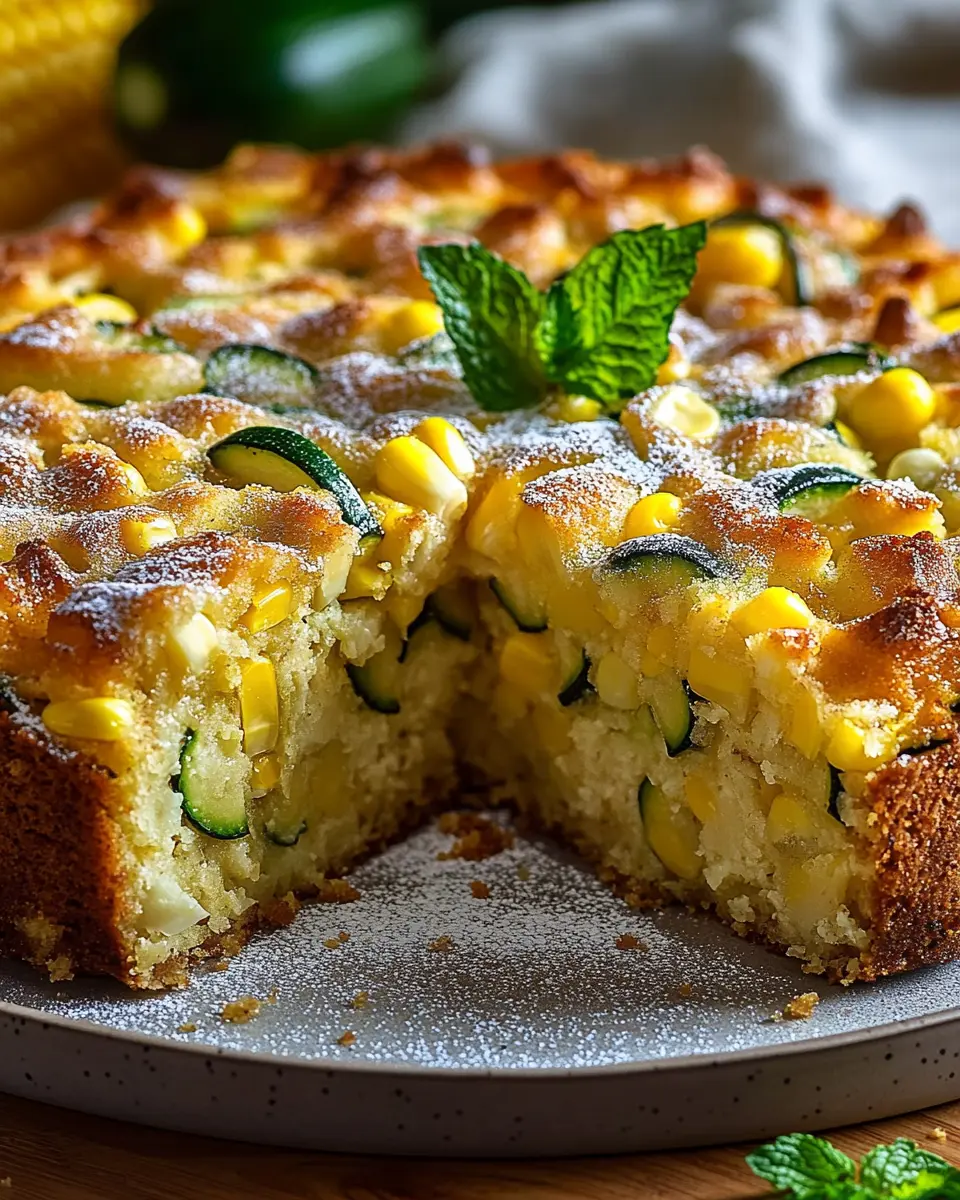 Zuckermais-Zucchini-Kuchen First Image