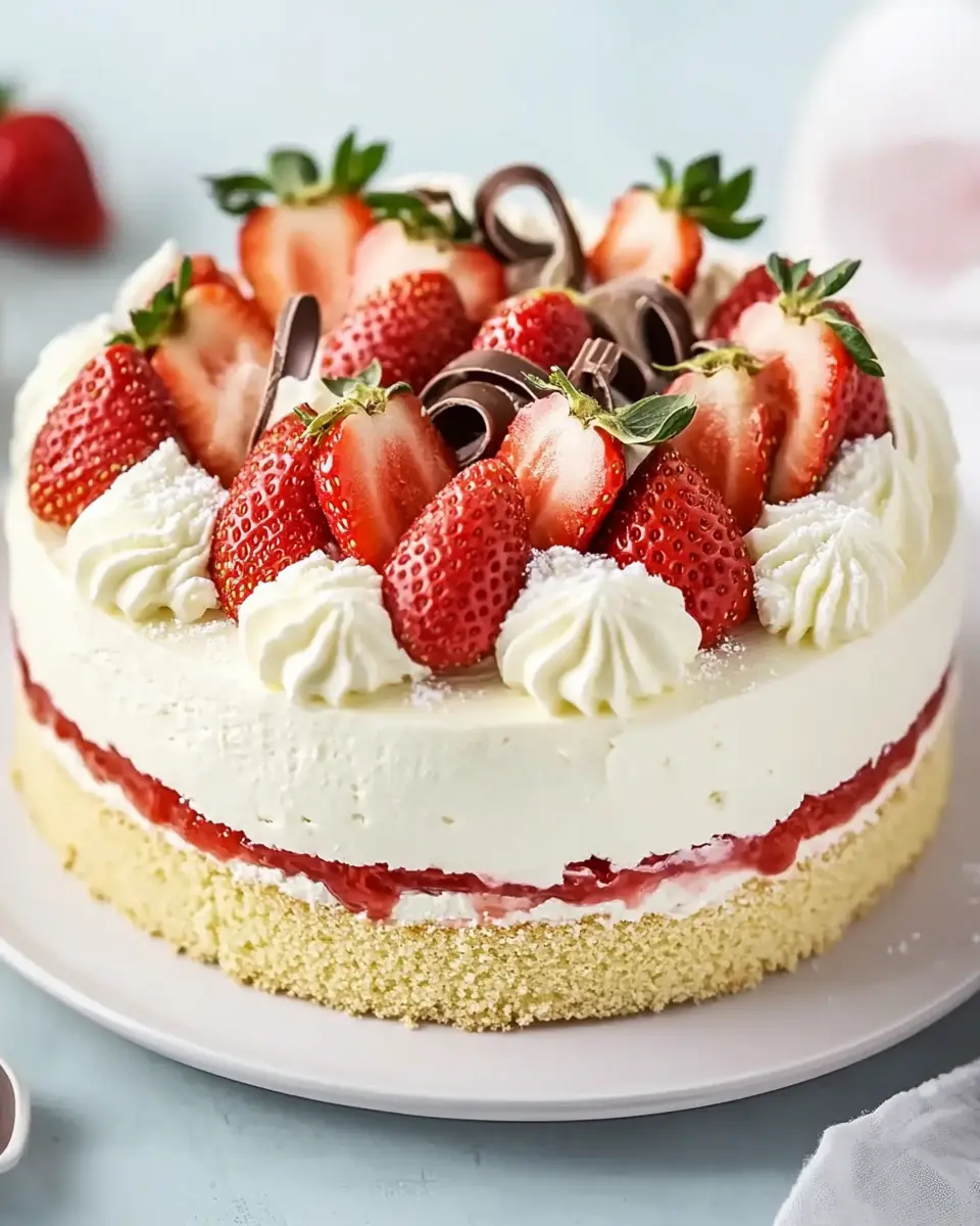 Erdbeertorte mit weißer Schokolade – Einfach & Cremig Genuss 7