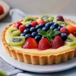 Obstkuchen mit Pudding: Einfaches Rezept für fruchtigen Genuss First Image First Image