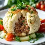 Blumenkohlbombe mit Hackfleisch First Image First Image