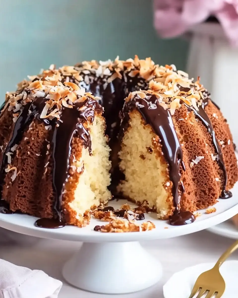 Samoa Bundt Cake – Der ultimative Genusskuchen mit Karamell, Schokolade und Kokos First Image First Image