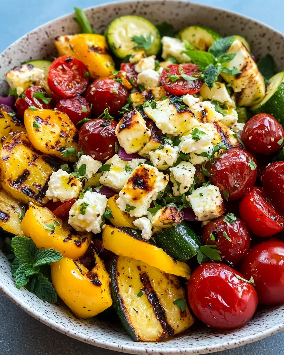 Grillsalat mit Hirtenkäse – Bester Sommersalat First Image