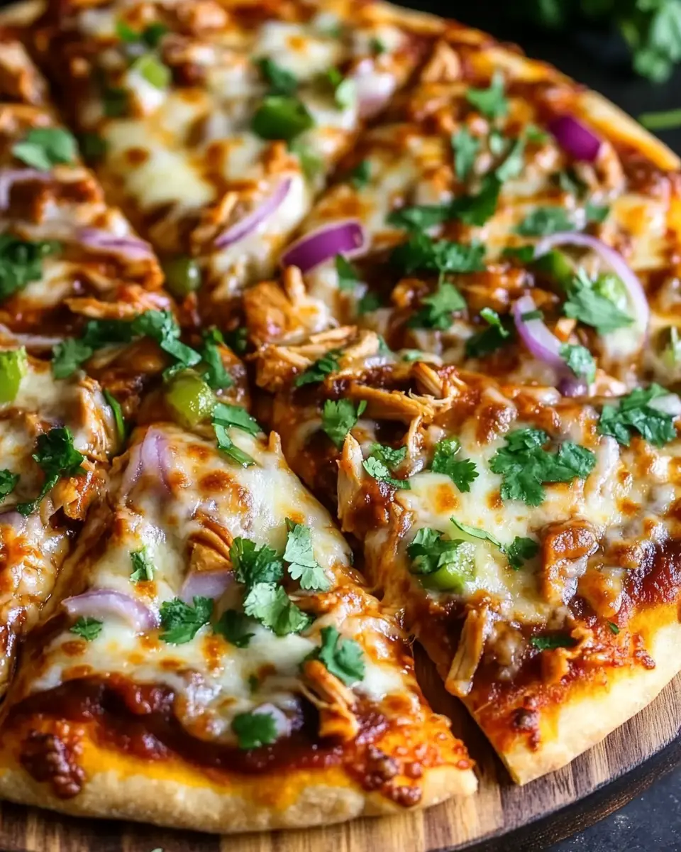 BBQ Hähnchen Pizza mit Käse: Der ultimative Genuss vom Grill First Image First Image