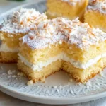 Wattekuchen mit Pudding und Kokos – Der fluffigste Blechkuchen überhaupt First Image