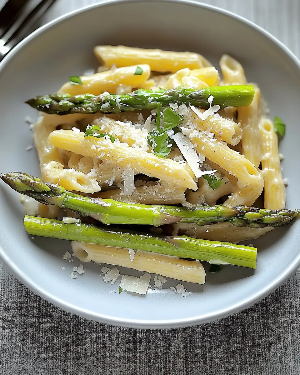 Pasta mit grünem Spargel und Parmesan – cremig, schnell & unwiderstehlich First Image