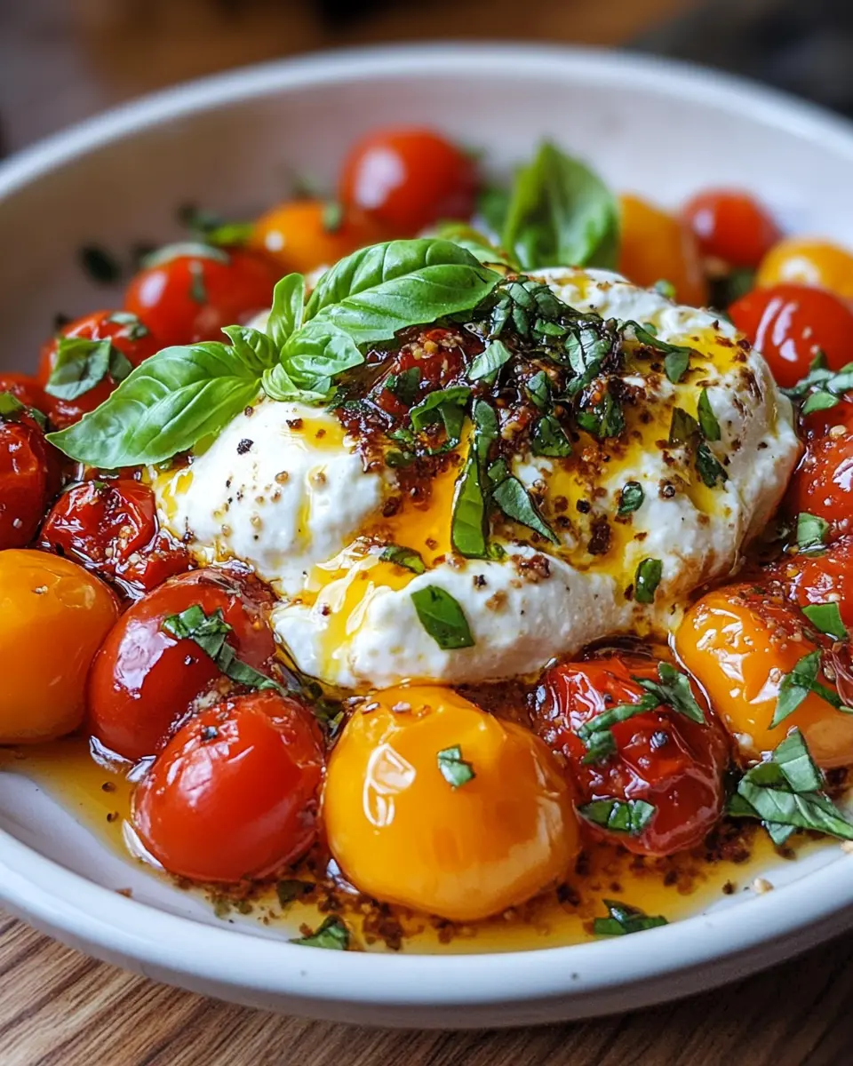 Heißer Honig-Tomaten-Burrata-Dip: Irresistibly Creamy Delight 5