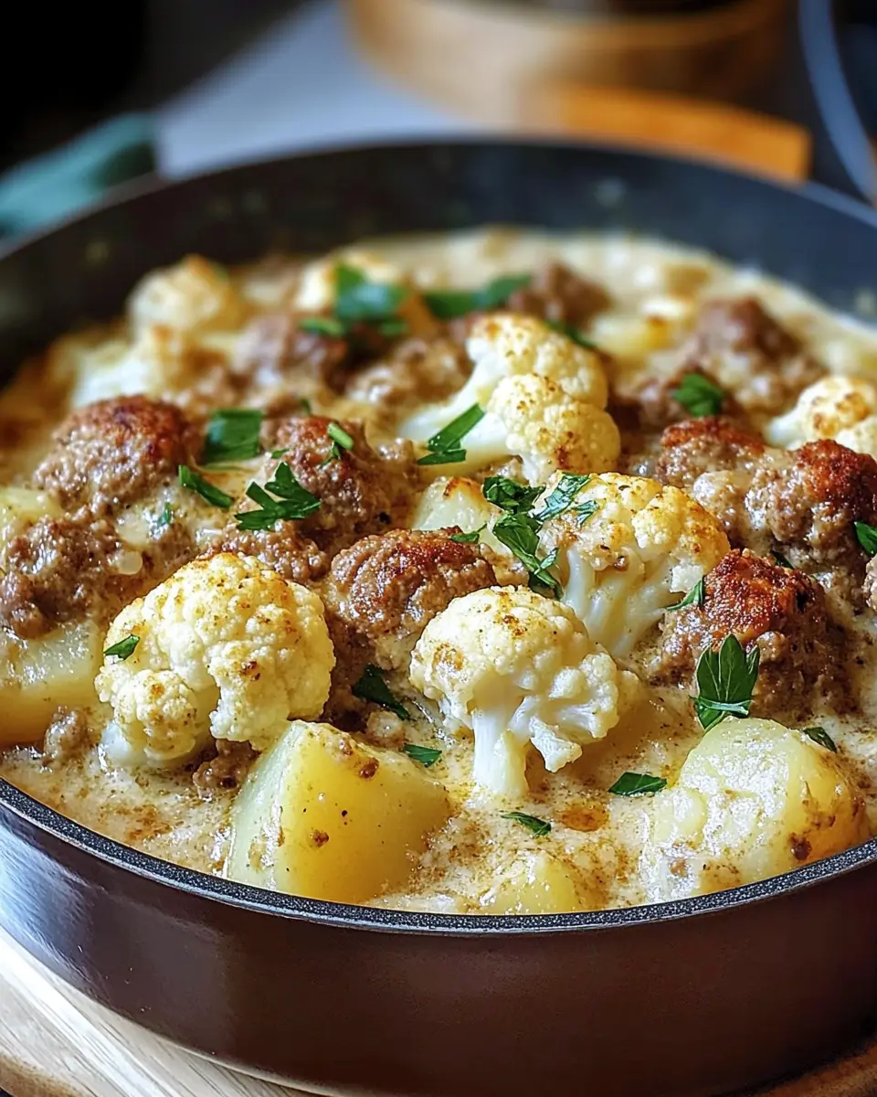 Cremige Hackfleisch-Pfanne mit Blumenkohl & Kartoffeln – So Indulgent! 6 thgspmb77mbmofjwzokr
