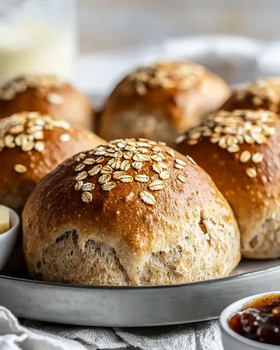 Haferflocken Brötchen ohne Hefe – Schnell, gesund & sättigend First Image
