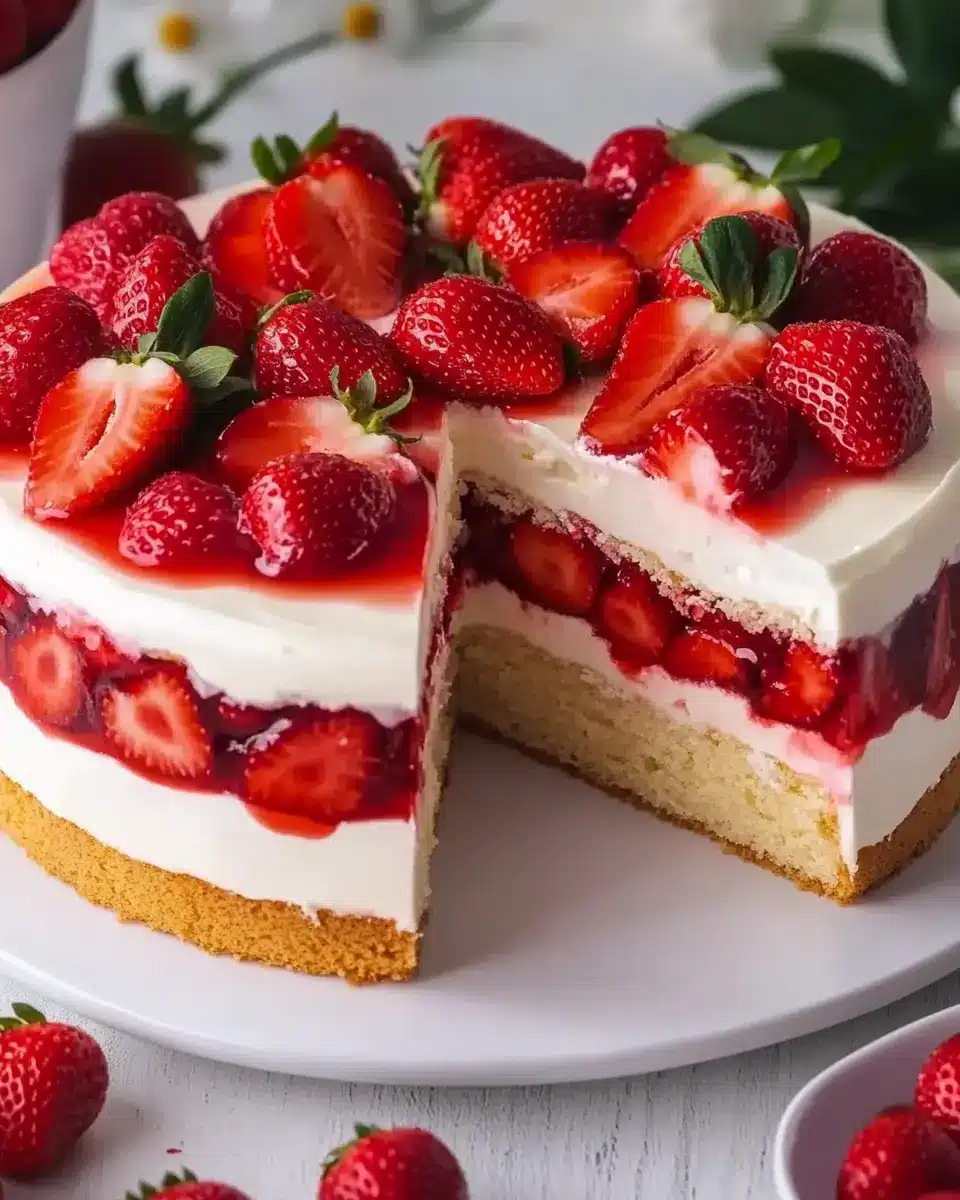 Erdbeertorte Rezept: Indulgente, Cremige Sommertorte mit Erdbeeren 7