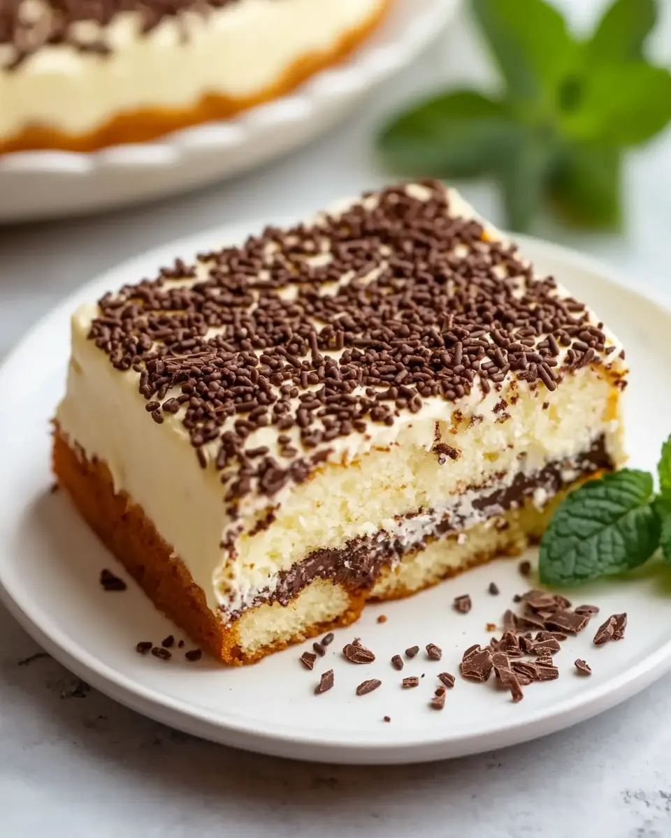 Saftiger Kuchen vom Blech mit Schokostreuseln: Einfaches Rezept für die ganze Familie First Image First Image