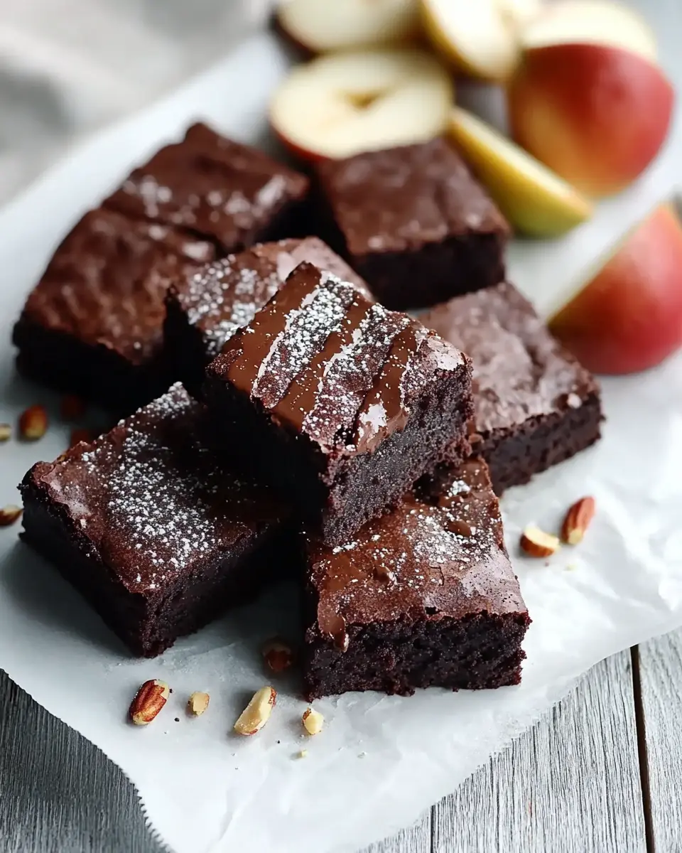 Gesunde Brownies mit Apfelmus – Bestes Rezept First Image