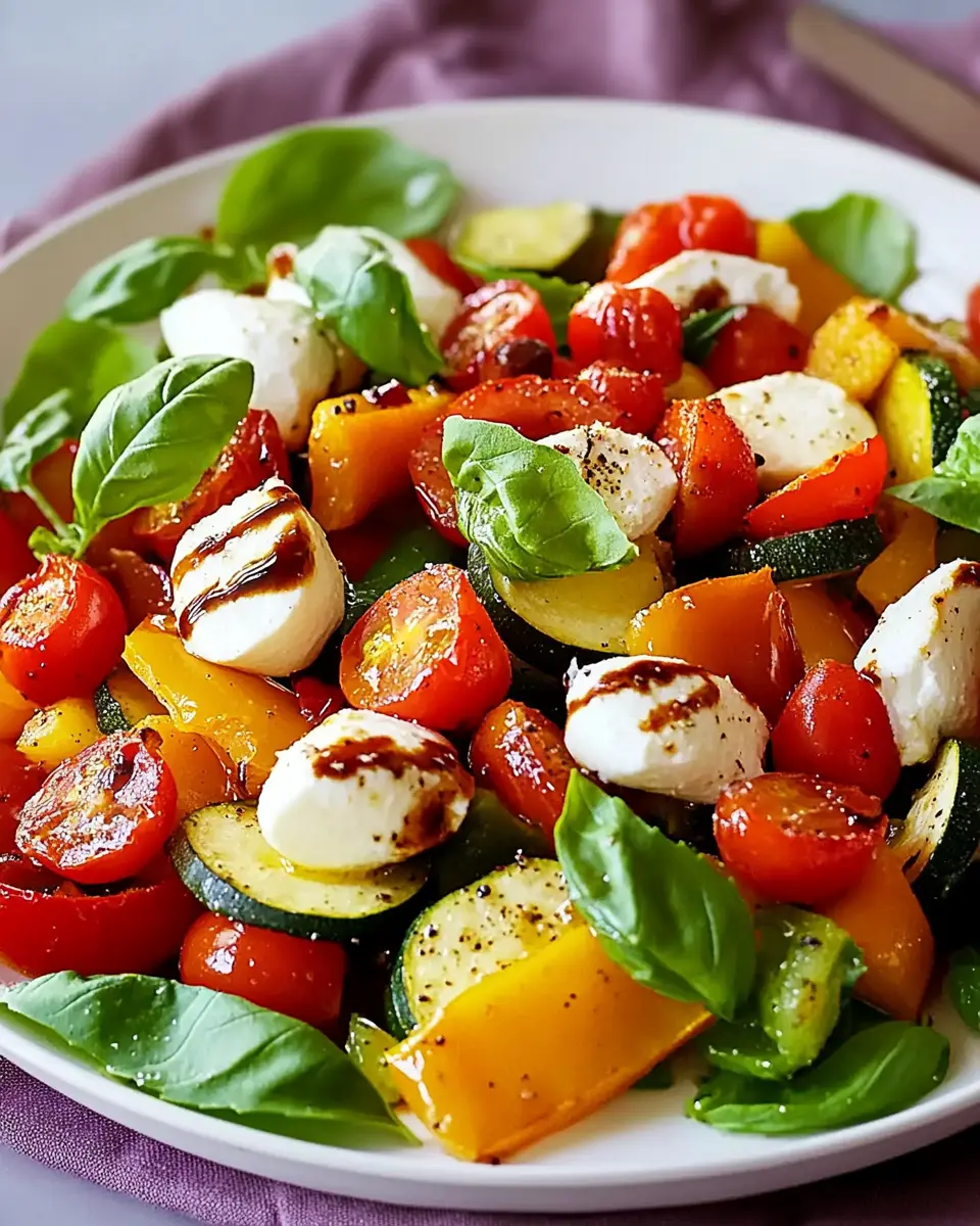 Ofengemüse-Salat mit Mozzarella First Image