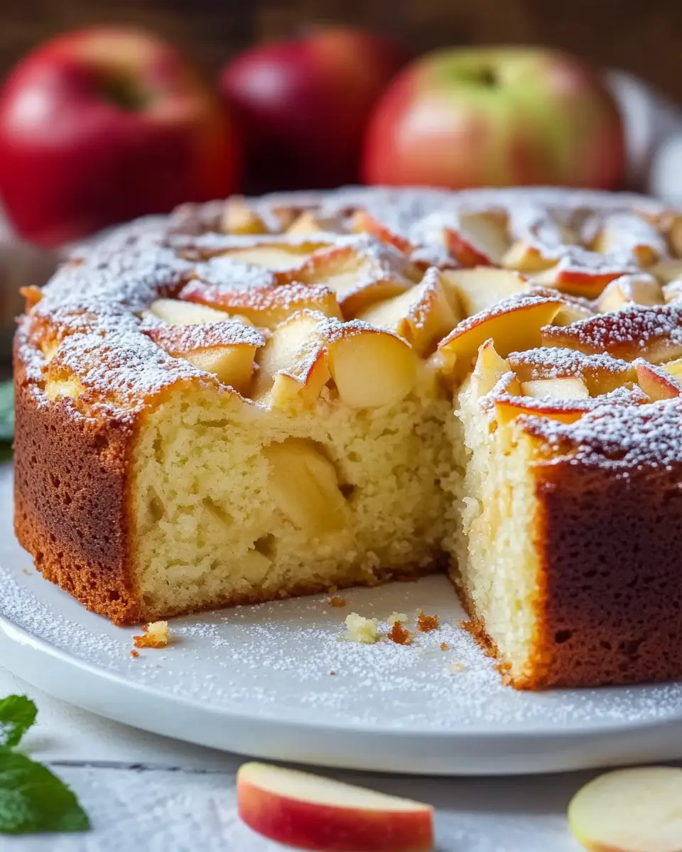 Saftiger Apfelkuchen mit Quark und Rührteig – Einfach & Unwiderstehlich First Image