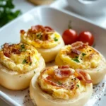 Frühstücksrollen mit Rührei, Käse und Speck: Herzhafter Genuss für den Morgen First Image